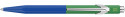 Caran D'Ache 849 Paul Smith Ballpoint Pen - Cobalt & Emerald