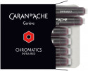 Caran d'Ache Chromatics Ink Cartridge - Infra Red (Pack of 6)