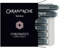 Caran d'Ache Chromatics Ink Cartridge - Ultraviolet (Pack of 6)