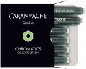 Caran d'Ache Chromatics Ink Cartridge - Delicate Green (Pack of 6)