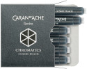 Caran d'Ache Chromatics Ink Cartridge - Cosmic Black (Pack of 6)