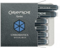 Caran d'Ache Chromatics Ink Cartridge - Idyllic Blue (Pack of 6)