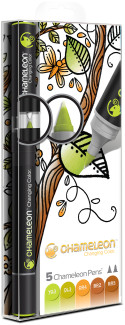 Chameleon Blendable Marker Pens - Earth Tones (Pack of 5)