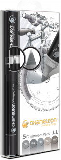 Chameleon Blendable Marker Pens - Grey Tones (Pack of 5)
