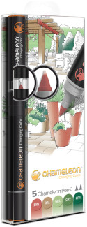 Chameleon Blendable Marker Pens - Nature Tones (Pack of 5)