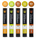 Chameleon Colour Tops - Earth Tones (Pack of 5) - Picture 1