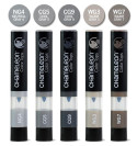 Chameleon Colour Tops - Grey Tones (Pack of 5) - Picture 1