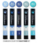 Chameleon Colour Tops - Blue Tones (Pack of 5) - Picture 1