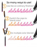 Chameleon Fineliner Pens - Floral Colours (Pack of 6) - Picture 4