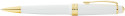 Cross Bailey Light Ballpoint Pen - White Resin with Gold Plated Trim - Picture 1