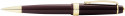 Cross Bailey Light Ballpoint Pen - Burgundy Resin with Gold Plated Trim - Picture 1