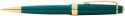 Cross Bailey Light Ballpoint Pen - Green Resin with Gold Plated Trim - Picture 1