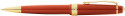 Cross Bailey Light Ballpoint Pen - Amber Resin with Gold Plated Trim - Picture 1