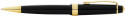Cross Bailey Light Ballpoint Pen - Black Resin Gold Plated Trim - Picture 1