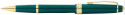 Cross Bailey Light Rollerball Pen - Green Resin with Gold Plated Trim - Picture 1