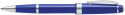 Cross Bailey Light Rollerball Pen - Blue Chrome Trim - Picture 1