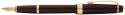 Cross Bailey Light Fountain Pen - Burgundy Resin with Gold Plated Trim - Picture 1
