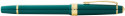 Cross Bailey Light Fountain Pen - Green Resin with Gold Plated Trim - Picture 3