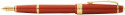 Cross Bailey Light Fountain Pen - Amber Resin with Gold Plated Trim - Picture 1