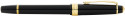 Cross Bailey Light Fountain Pen - Black Resin Gold Plated Trim - Picture 3