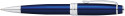 Cross Bailey Ballpoint Pen - Blue Lacquer Chrome Trim - Picture 1