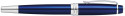 Cross Bailey Rollerball Pen - Blue Lacquer Chrome Trim - Picture 3