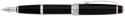 Cross Bailey Fountain Pen - Black Lacquer Chrome Trim - Picture 1