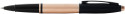 Cross Calais Rollerball Pen - Rose Gold Black Trim - Picture 1