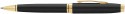 Cross Coventry Ballpoint Pen - Black Lacquer Gold Trim - Picture 1