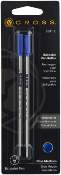 Cross Ballpoint Refill - Blue Medium (Blister of 2)