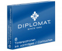 Diplomat Ink Cartridge - Blue (Pack of 6)