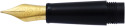 Diplomat Traveller Nib - Stainless Steel Gold Plated - Medium