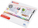 Edding 1200 Fibre Tip Pens - Assorted Colours (Tin of 20)