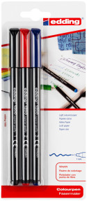 Papermate Flair Original Fibre Tip Pen - Medium - Black (Blister of 2)