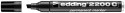 Edding 2200 Permanent Marker - Chisel Tip - Black