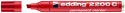 Edding 2200 Permanent Marker - Chisel Tip - Red