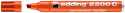 Edding 2200 Permanent Marker - Chisel Tip - Orange