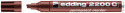 Edding 2200 Permanent Marker - Chisel Tip - Brown