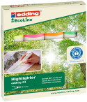 Edding 24 EcoLine Highlighters - Assorted Colours (Pack of 4)