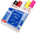 Edding 4090 Chalk Markers - Assorted Colours (Pack of 5)