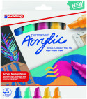Edding 5000 Acrylic Paint Markers - Chisel Tip - Broad - Abstract Colours (Pack of 5)