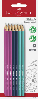 Faber-Castell 1111 Graphite Pencil - Coloured HB (Blister of 12)