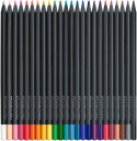 Faber-Castell Black Edition Colouring Pencils - Assorted Colours (Pack of 24) - Picture 1