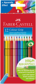 Faber-Castell Colour Grip Pencils - Assorted Colours (Pack of 12)