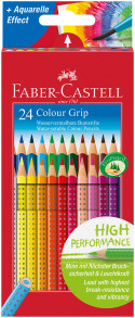 Faber-Castell Colour Grip Pencils - Assorted Colours (Pack of 24)