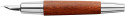 Faber-Castell e-motion Fountain Pen - Brown Wood and Chrome - Picture 1