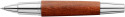 Faber-Castell e-motion Rollerball Pen - Brown Wood and Chrome - Picture 1