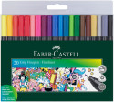 Faber-Castell Grip Finepen - Assorted Colours (Wallet of 20)