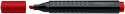 Faber-Castell Permanent Grip Marker - Chisel Tip - Red