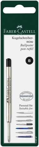 Faber-Castell Ballpoint Refill - Broad - Black (Blister Pack)